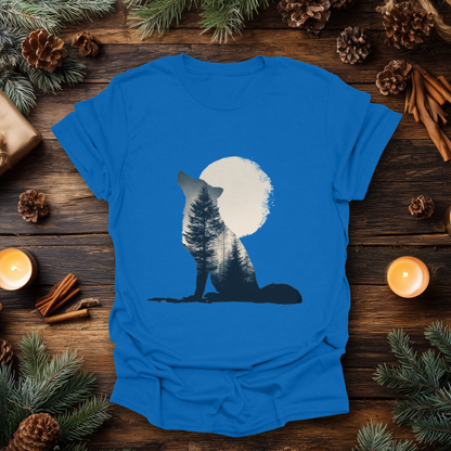 Moonlit Echo – Wolf & Wilderness T-Shirt