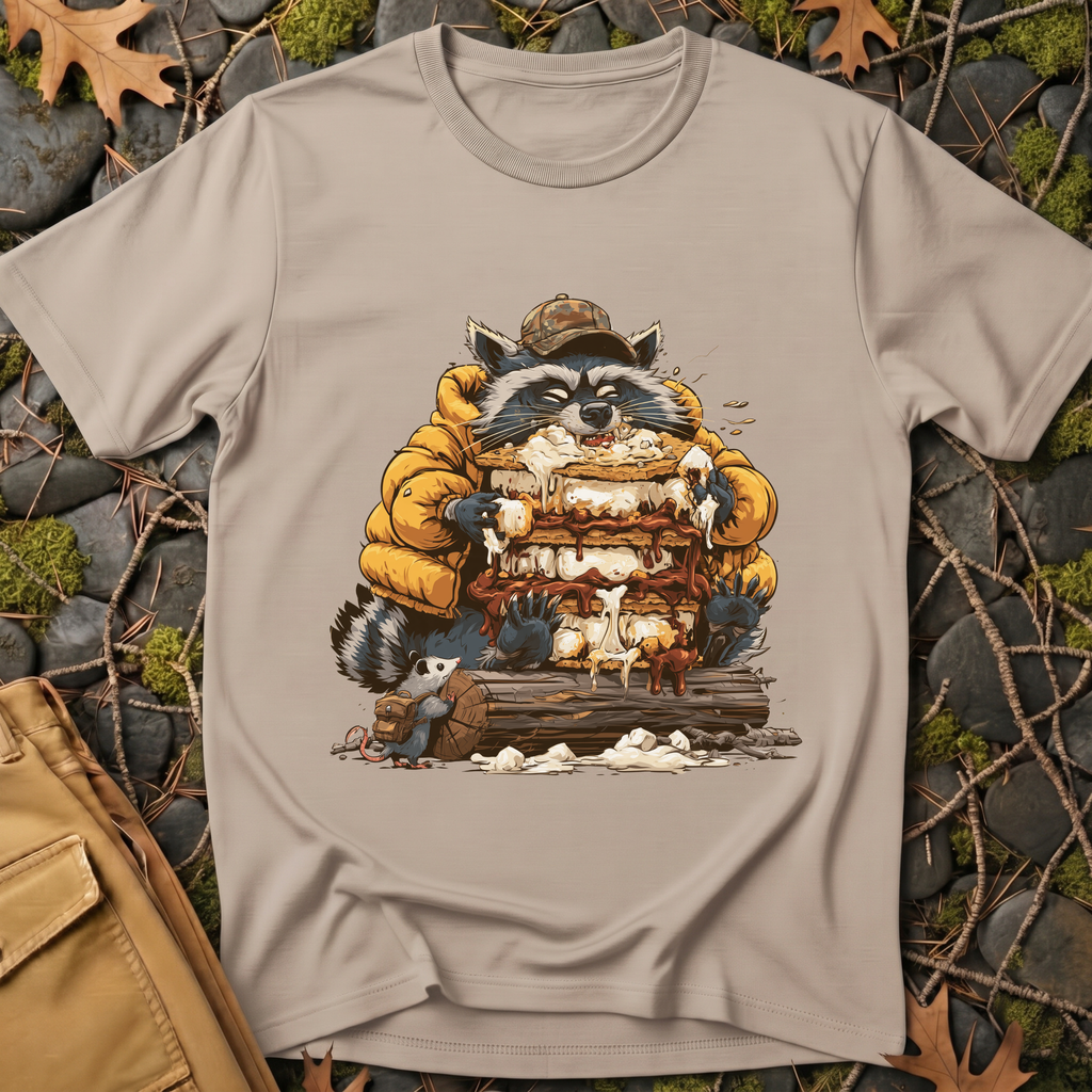 S'mores Expert Raccoon T-Shirt