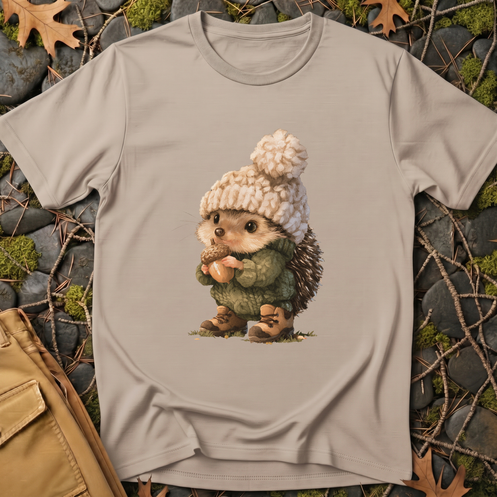 Cozy Hiking Hedgehog T-Shirt