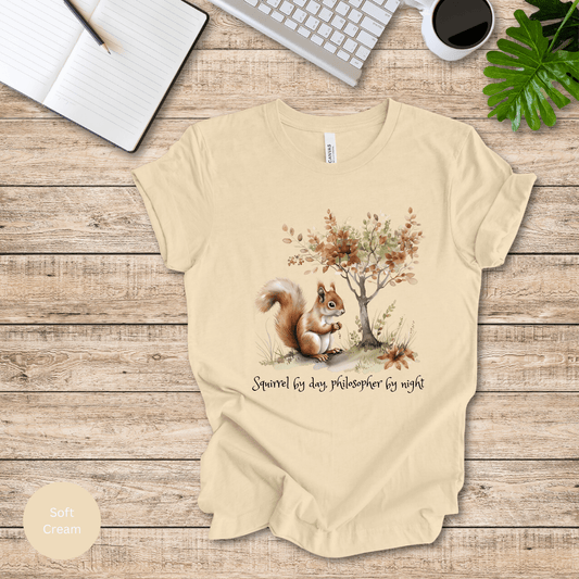 Squirrel By Day, Philosopher By Night T-Shirt