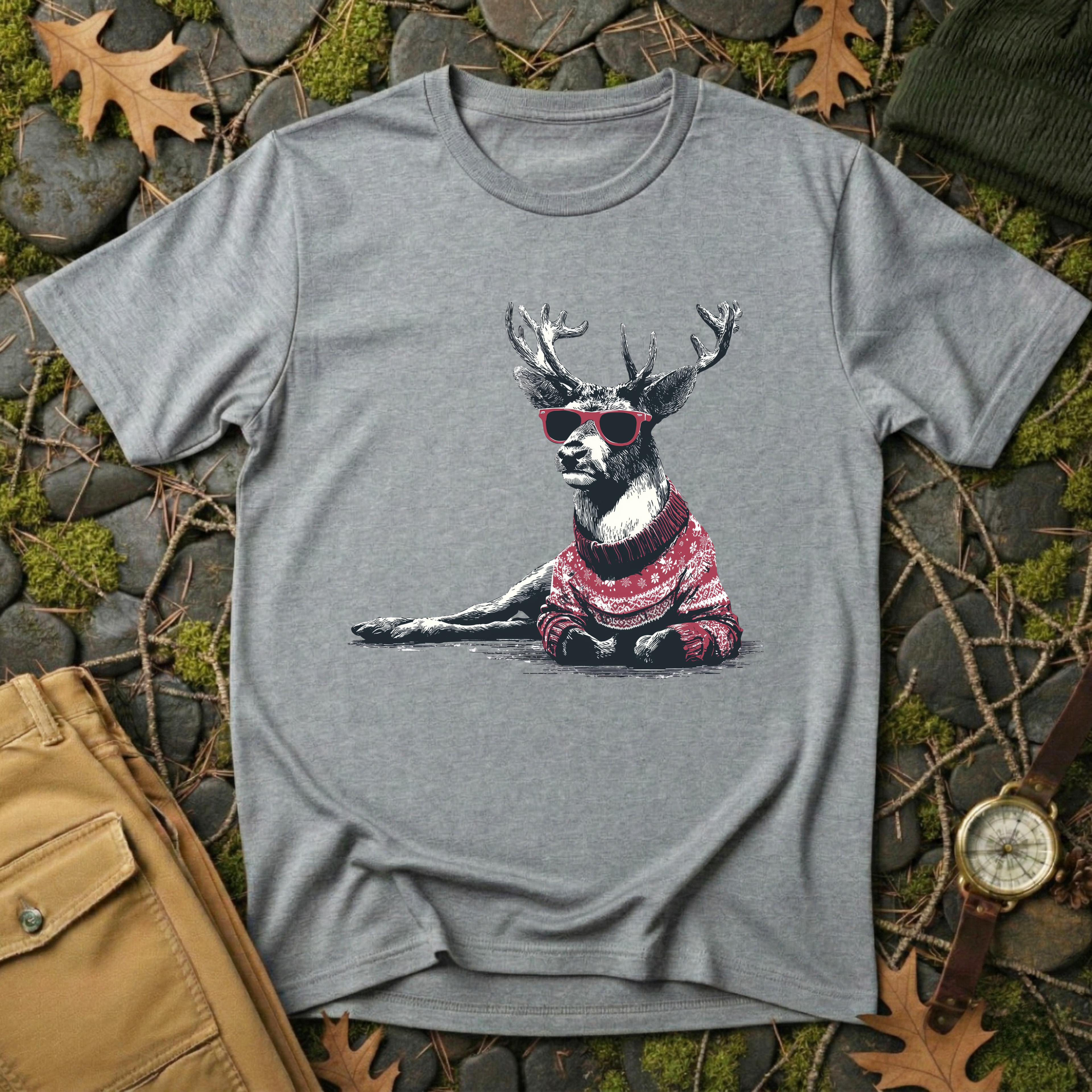 Sleighin’ It Reindeer T-Shirt