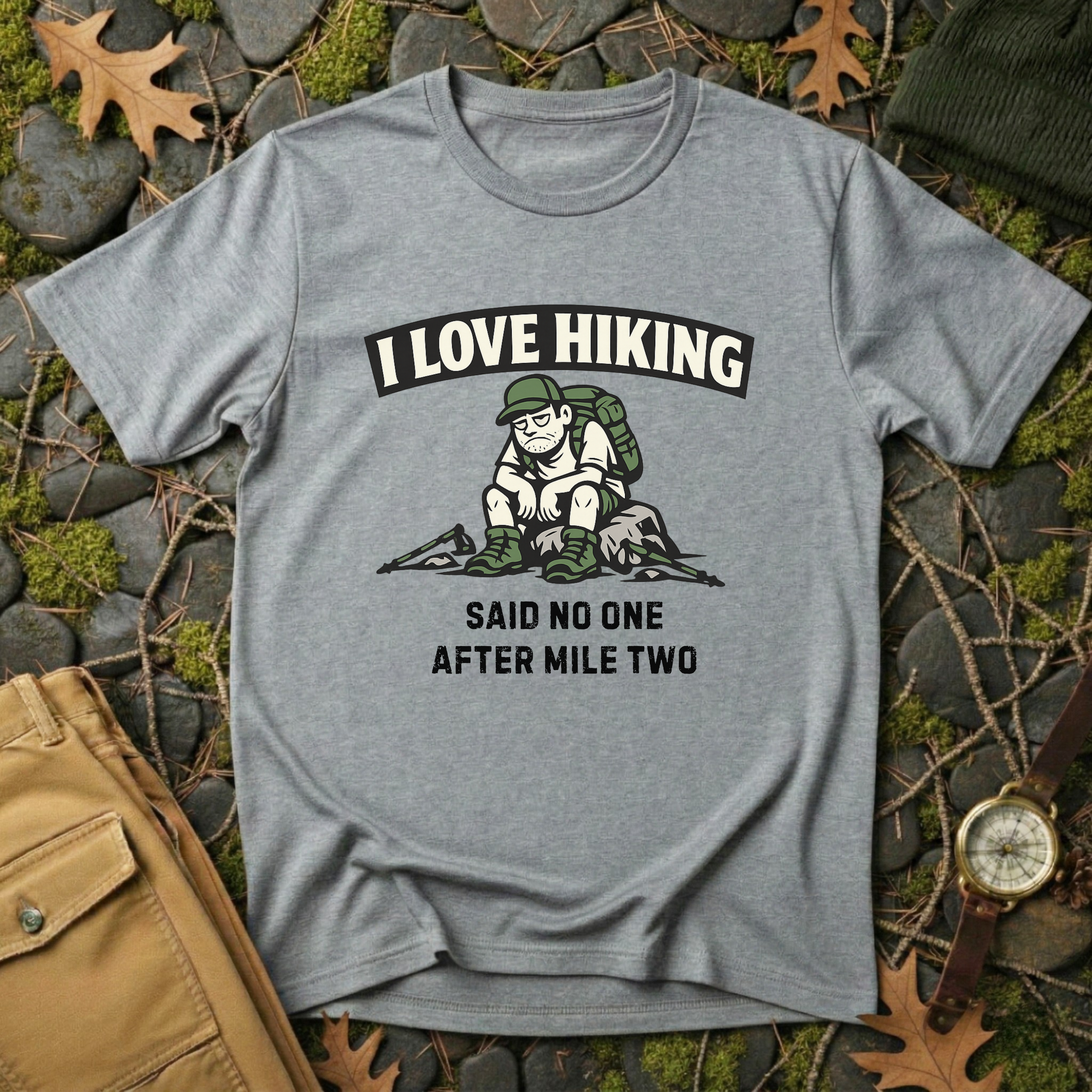 Male Hate Hiking T-Shirt