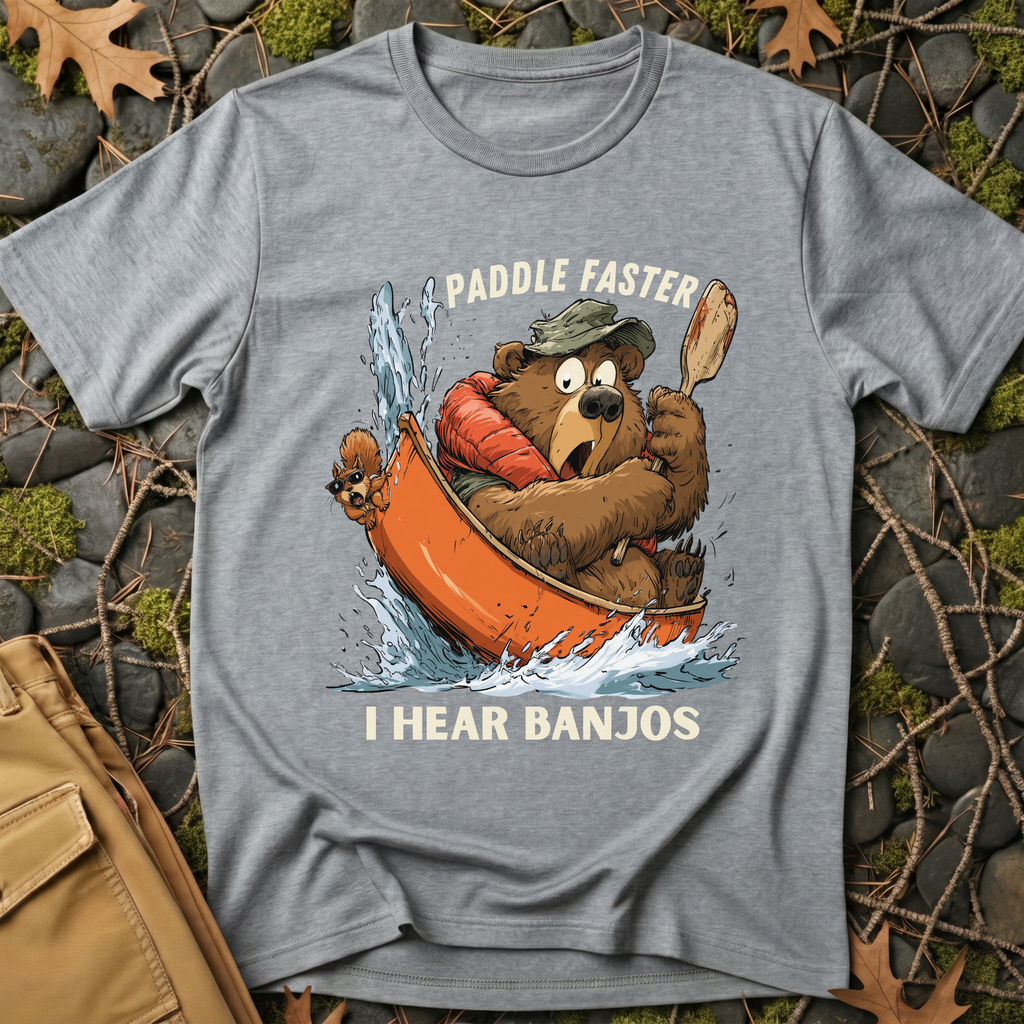 Paddle Faster Bear T-Shirt
