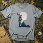 Moonlit Echo – Wolf & Wilderness T-Shirt