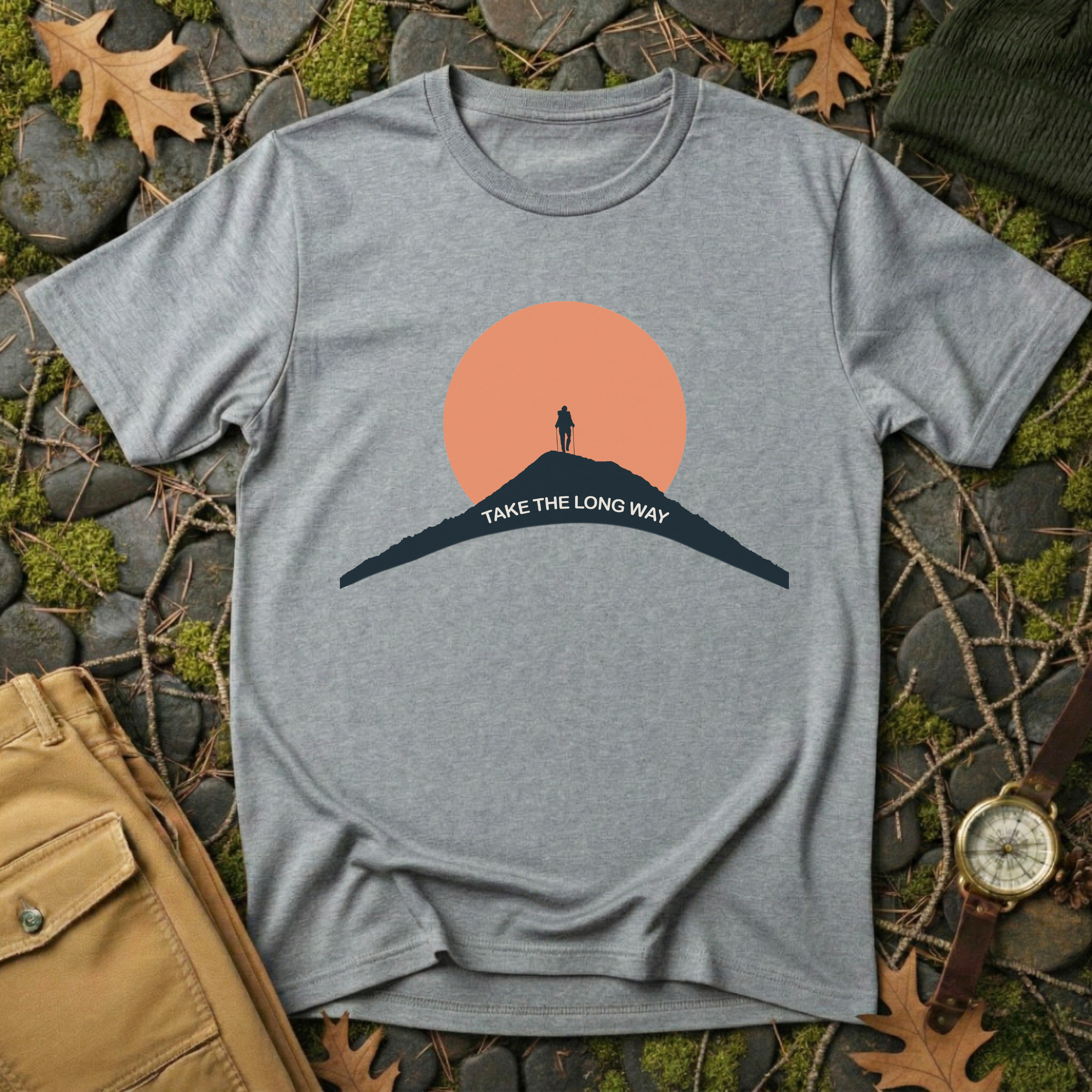 Take the Long Way - Mountain Ascent T-Shirt