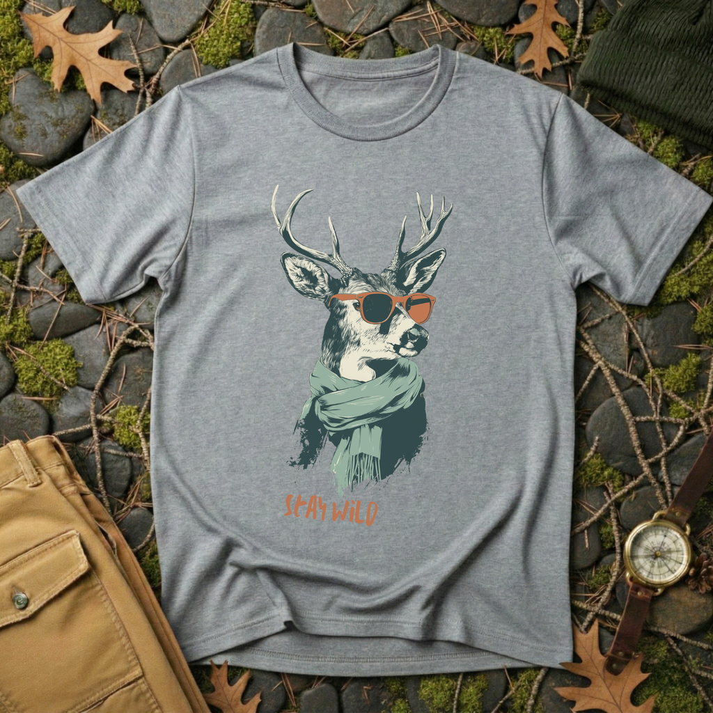 Stay Wild Deer Graphic T-Shirt