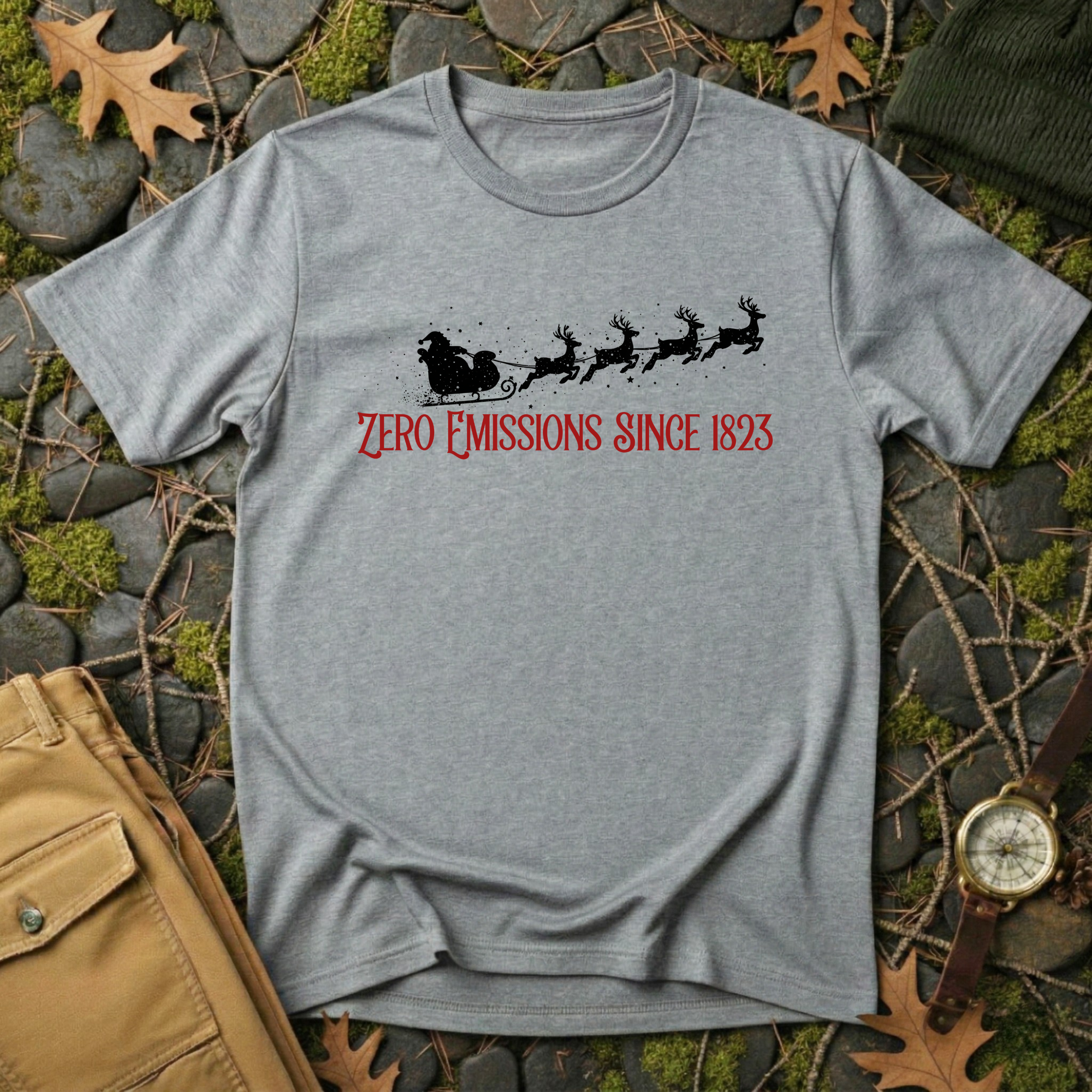 Reindeer Powered Christmas T-Shirt