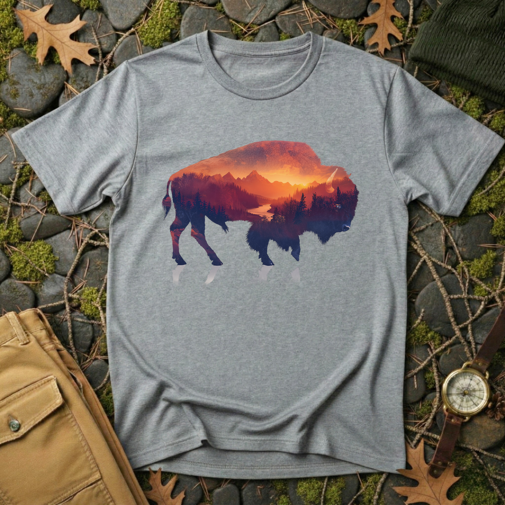 Sunset Bison T-Shirt