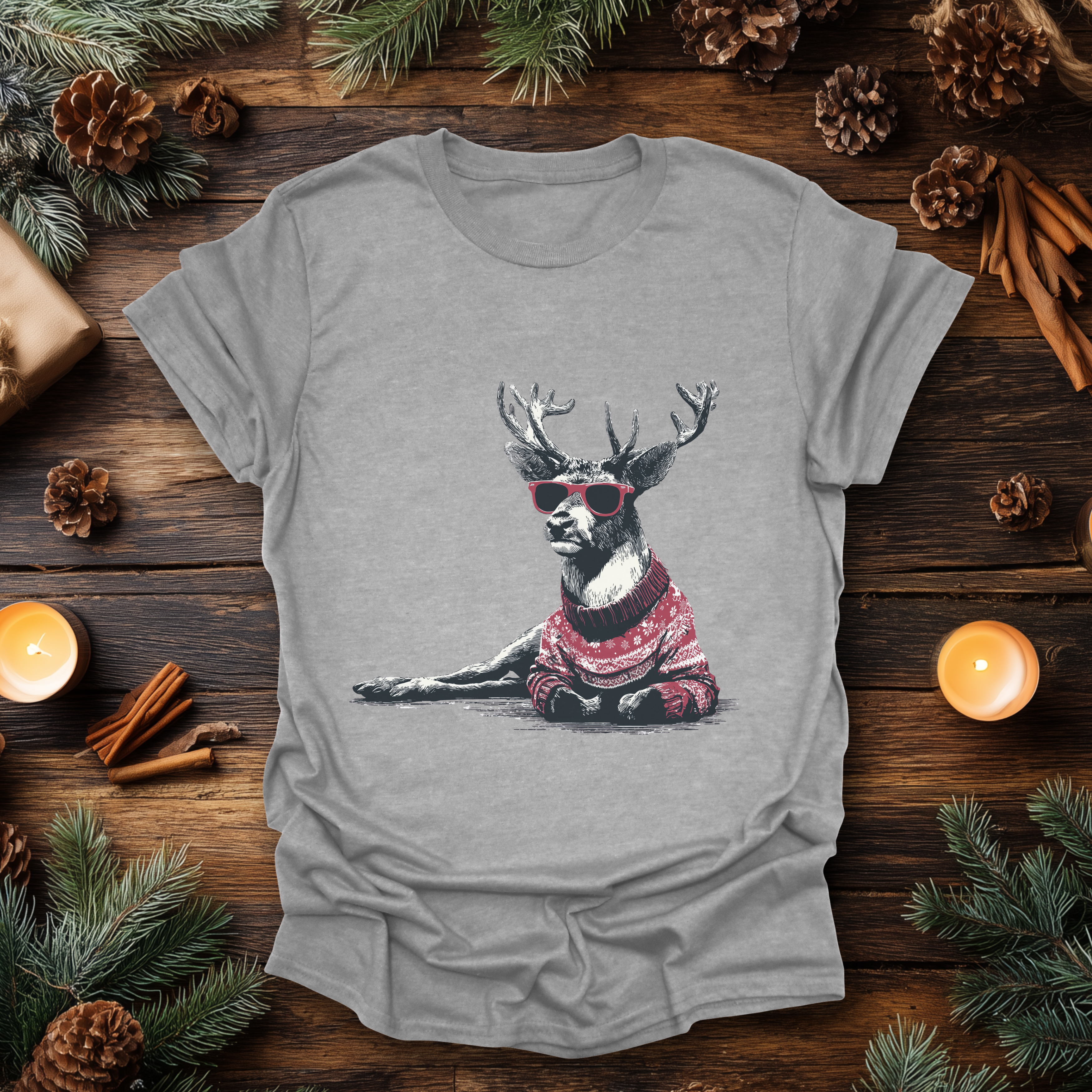 Sleighin’ It Reindeer T-Shirt