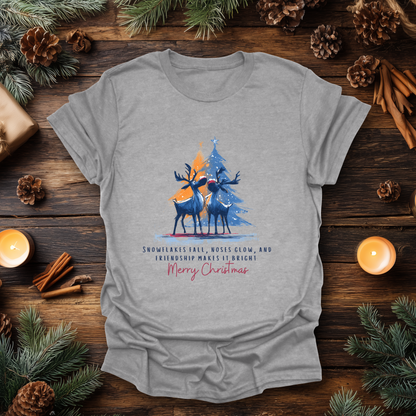 Reindeer Glow Holiday T-Shirt