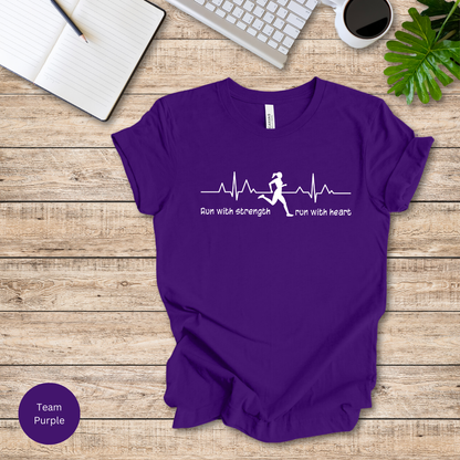 Run With Strength, Run With Heart T-Shirt