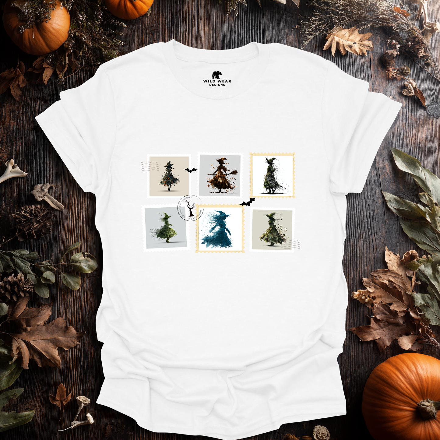 Witch Post – Haunted Stamps Halloween T-Shirt