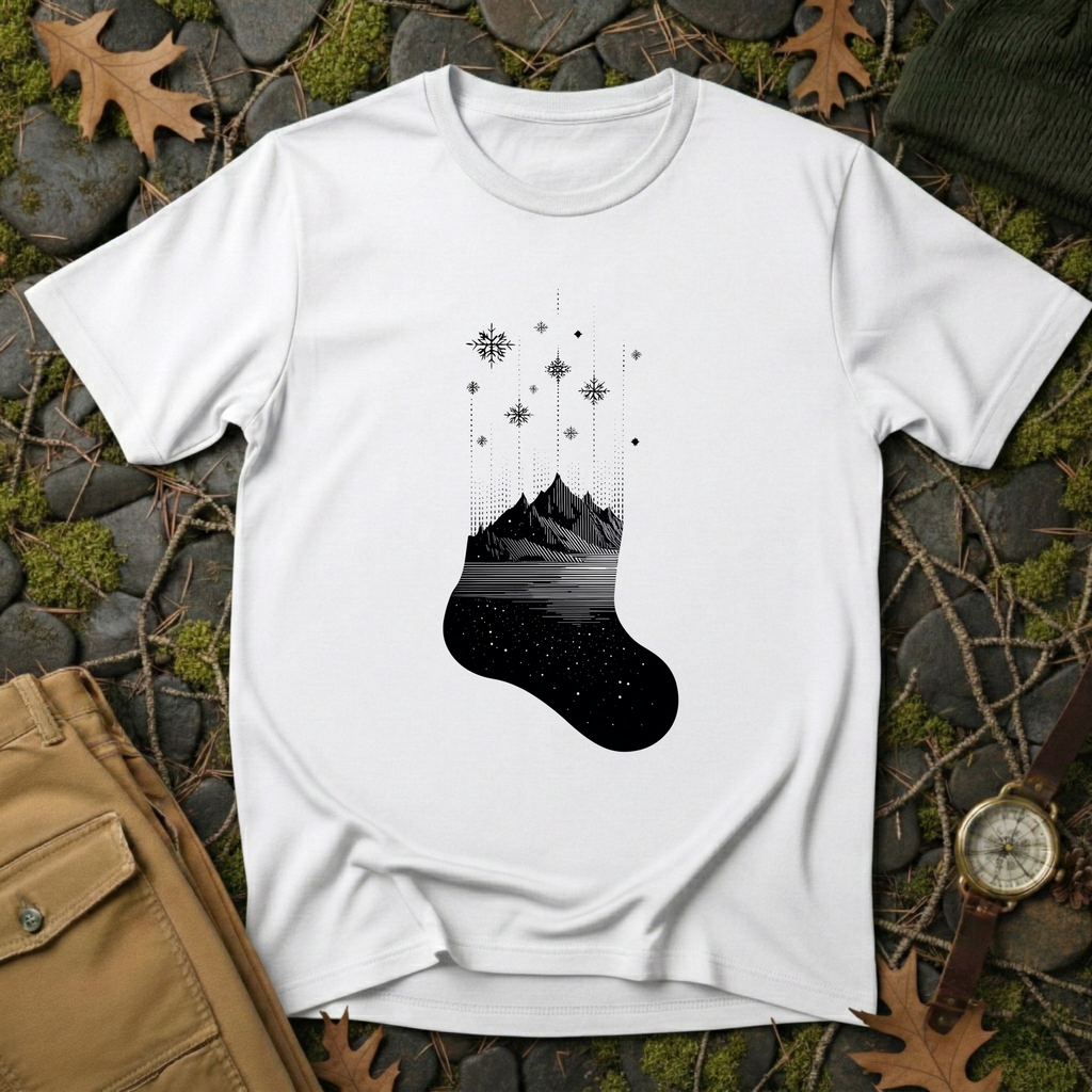 Alpine Christmas Stocking T-Shirt