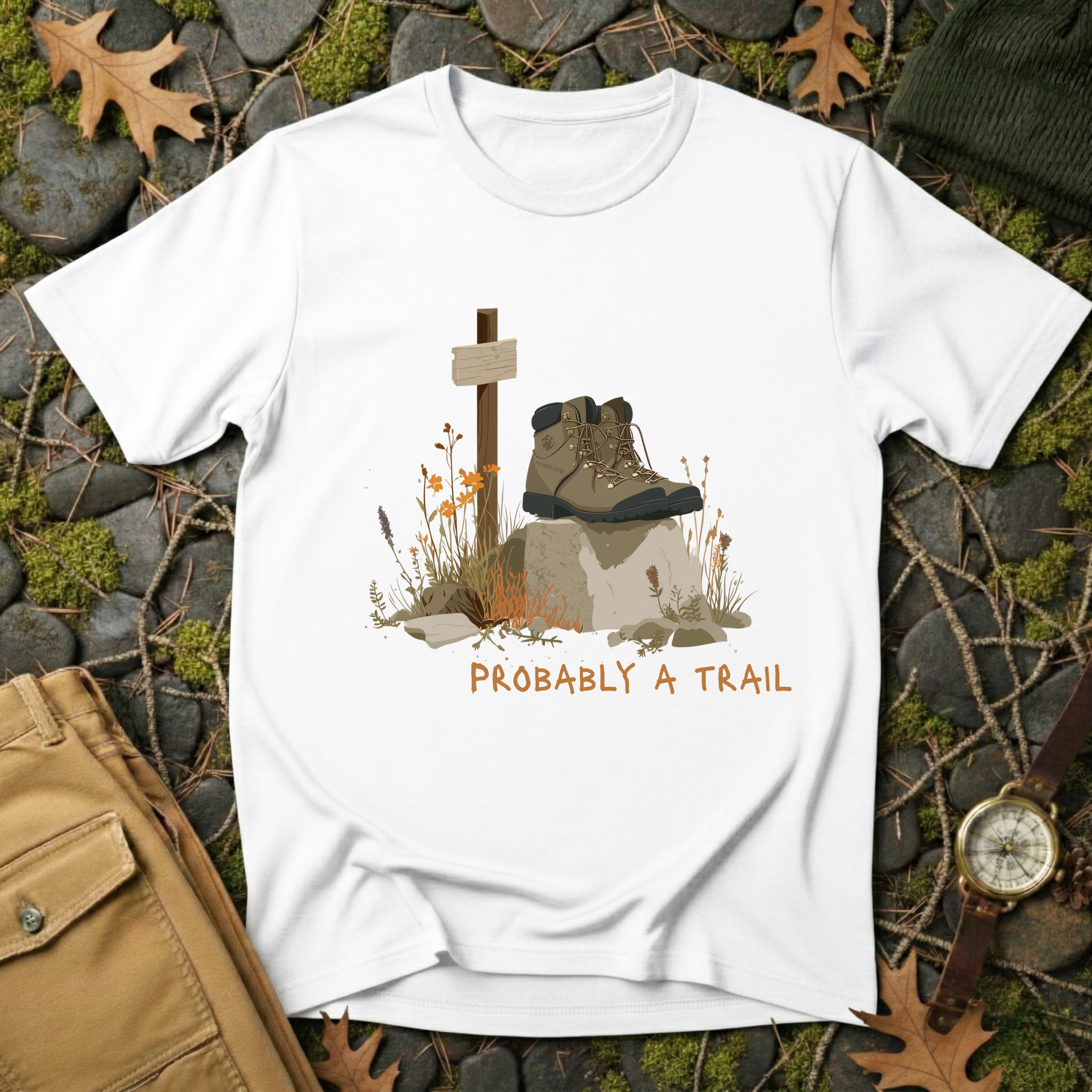 Probably a Trail - Hiking Humor T-Shirt