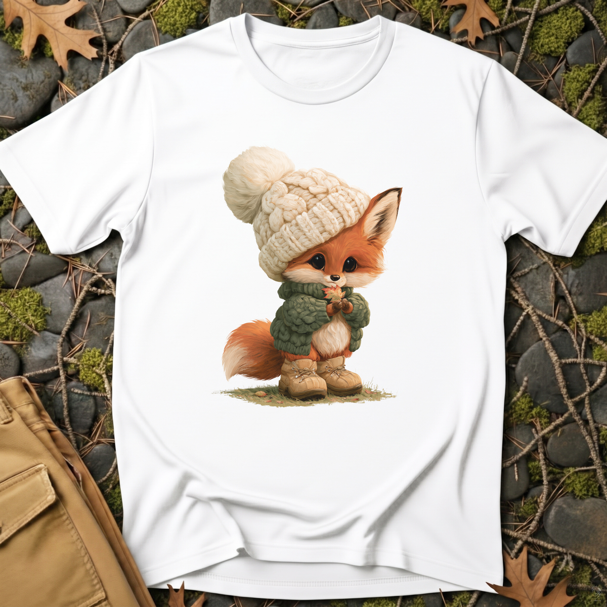 Cozy Autumn Fox T-Shirt
