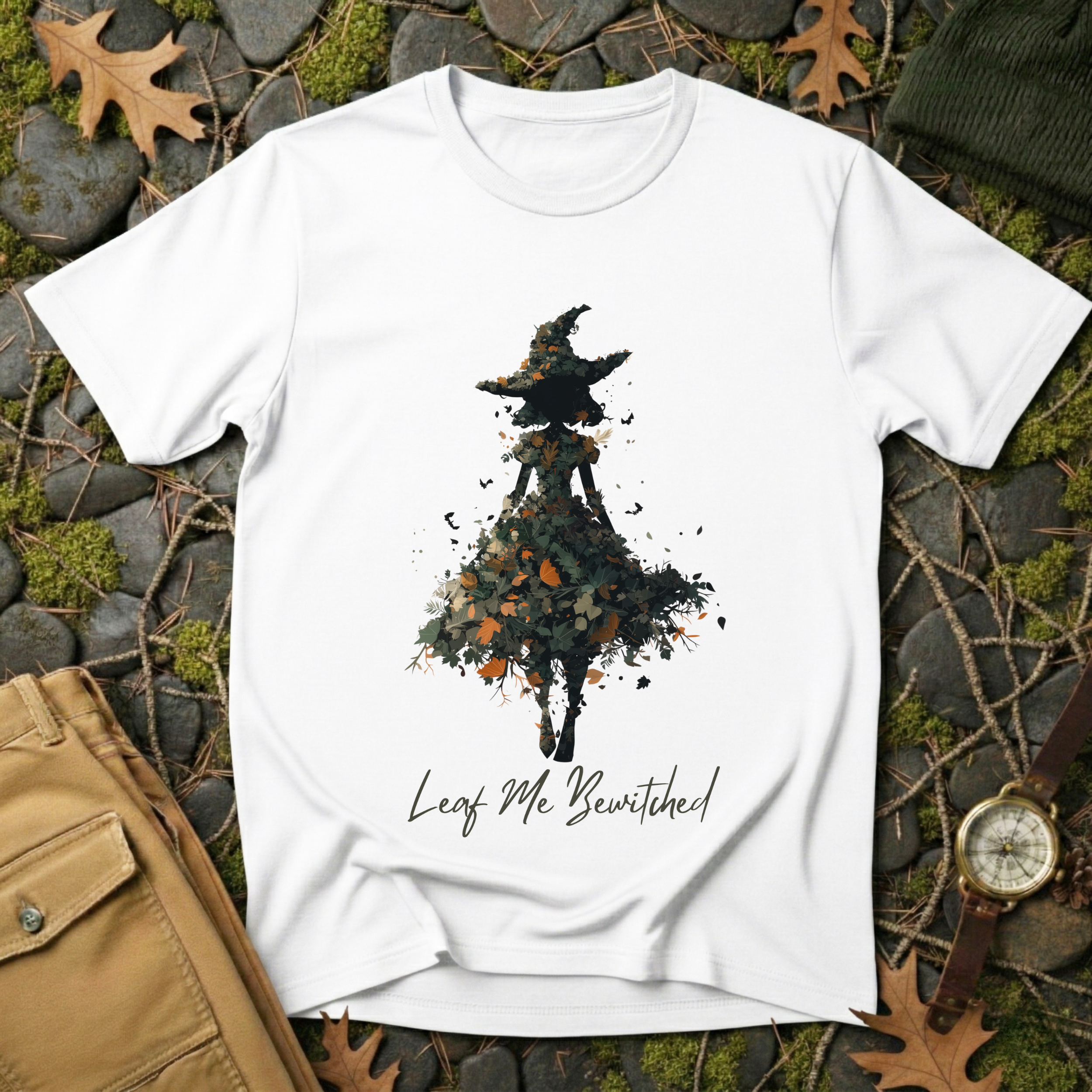 Leaf Me Bewitched Witch T-Shirt