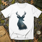 Enchanted Forest Deer Silhouette T-Shirt