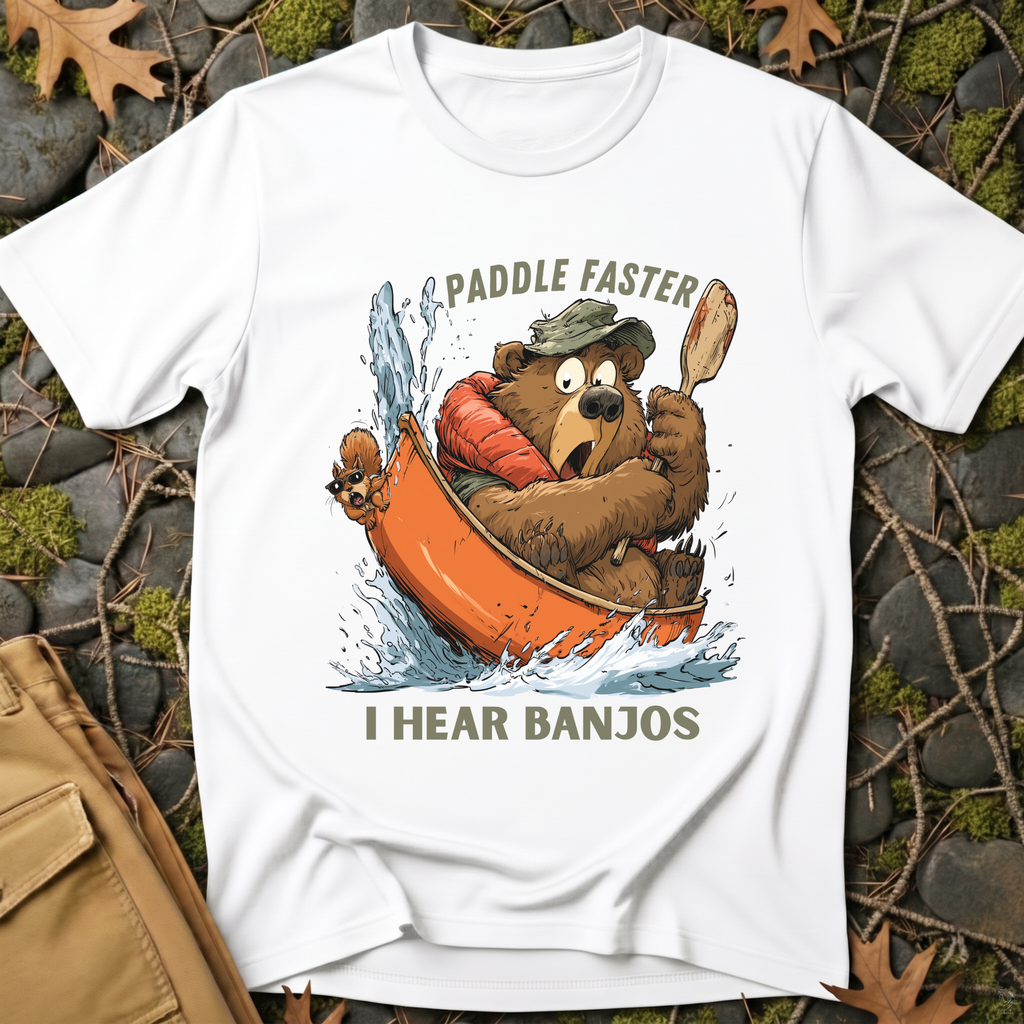 Paddle Faster Bear T-Shirt
