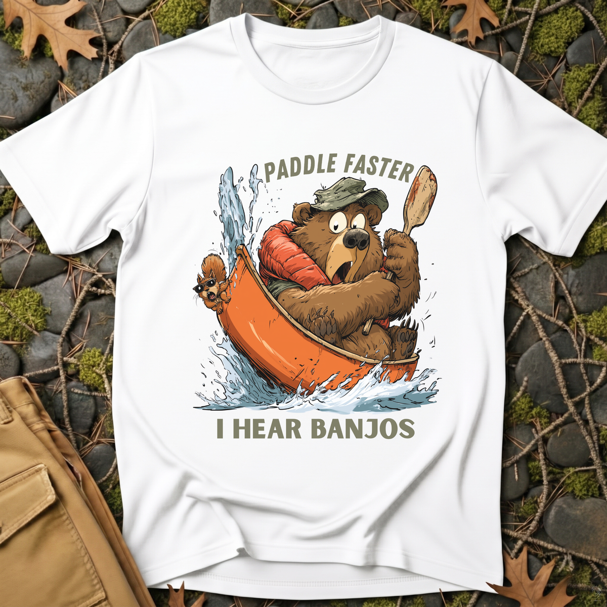 Paddle Faster Bear T-Shirt