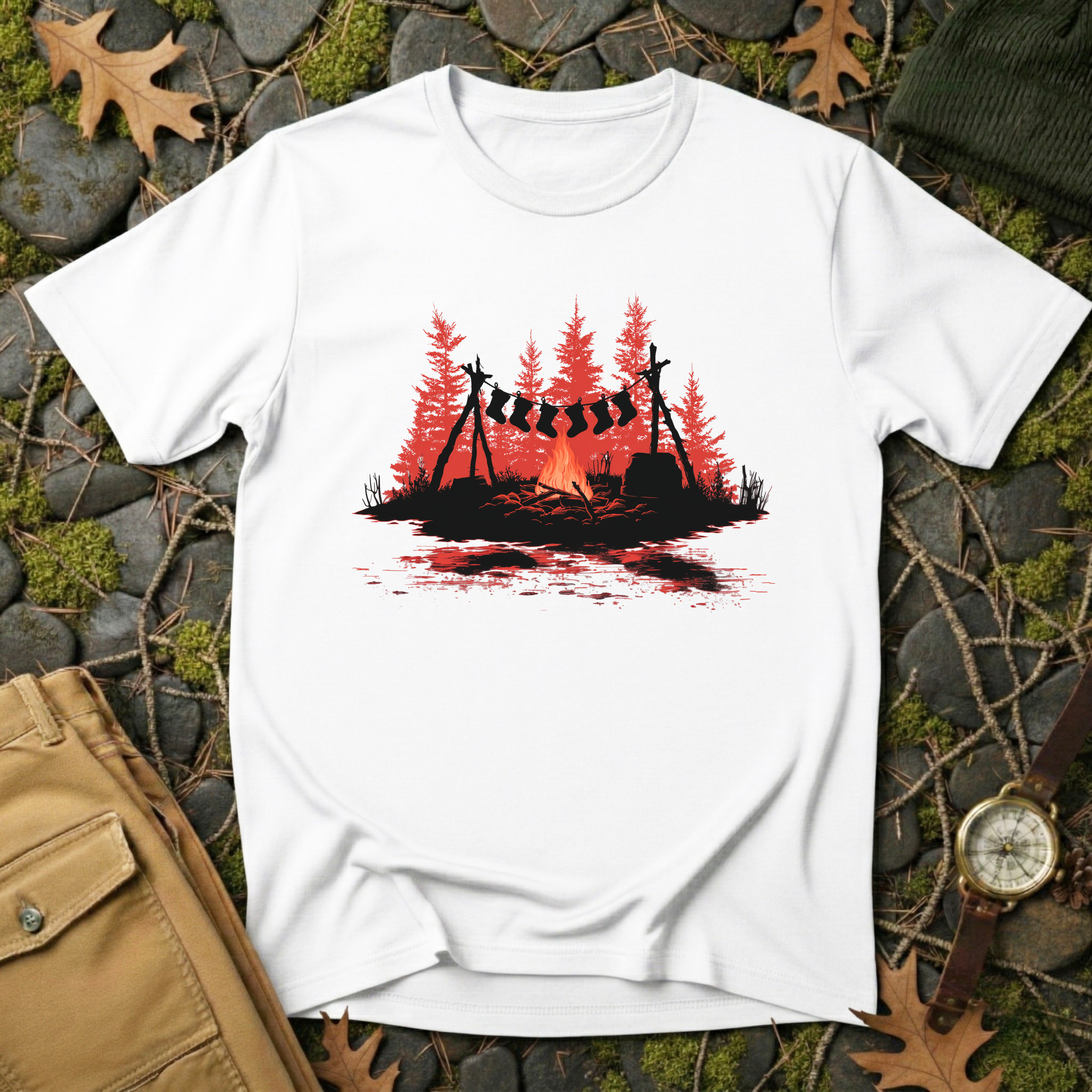 Campfire Christmas T-Shirt