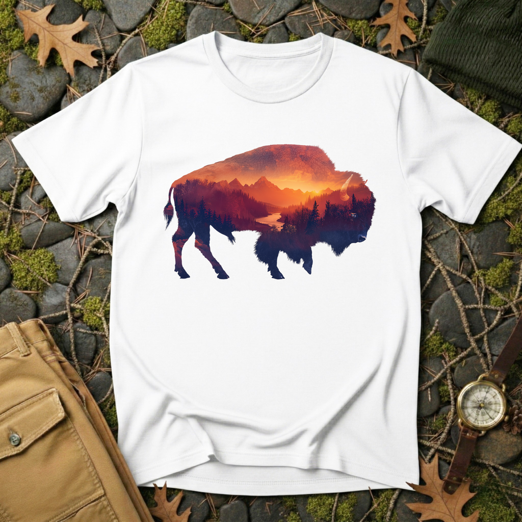 Sunset Bison T-Shirt