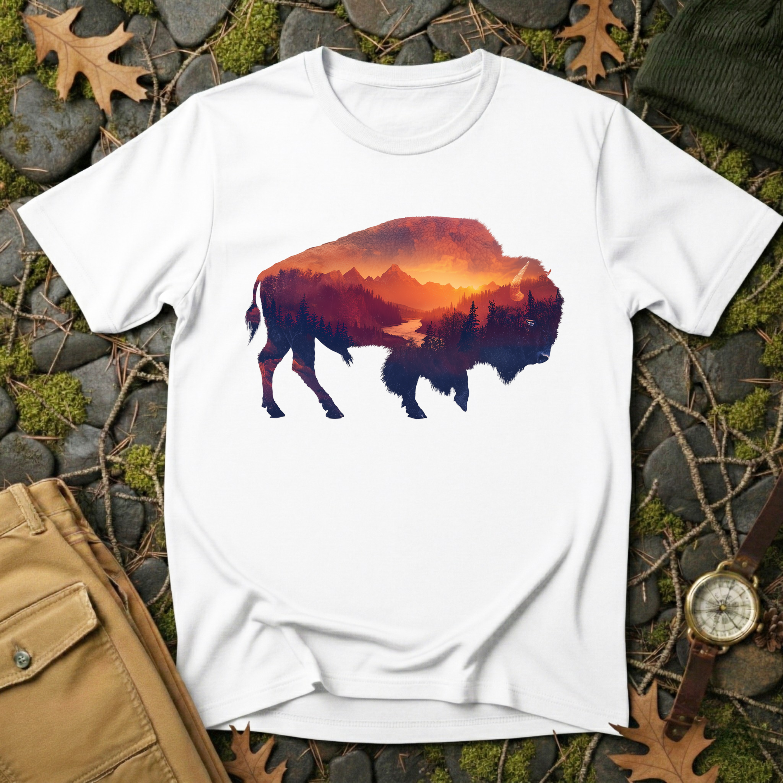 Sunset Bison T-Shirt