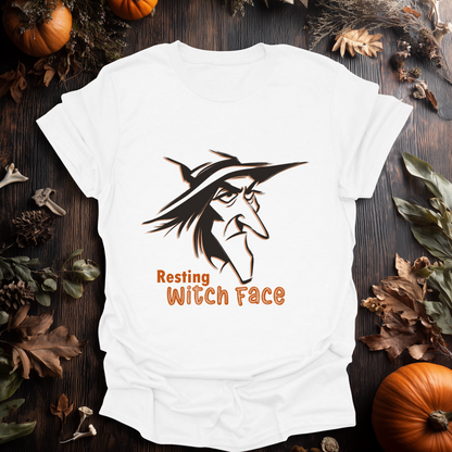 Resting Witch Face Halloween T-Shirt