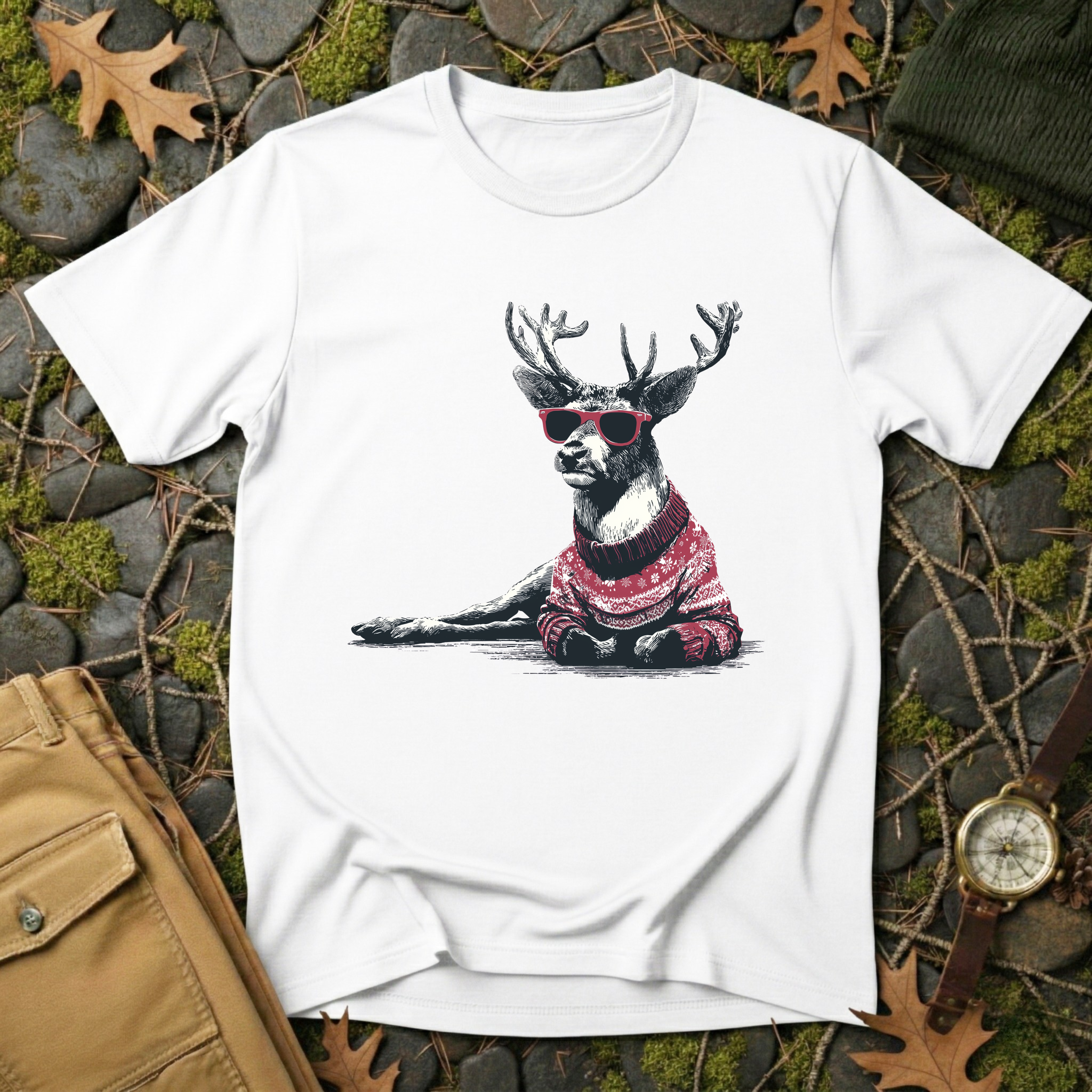Sleighin’ It Reindeer T-Shirt