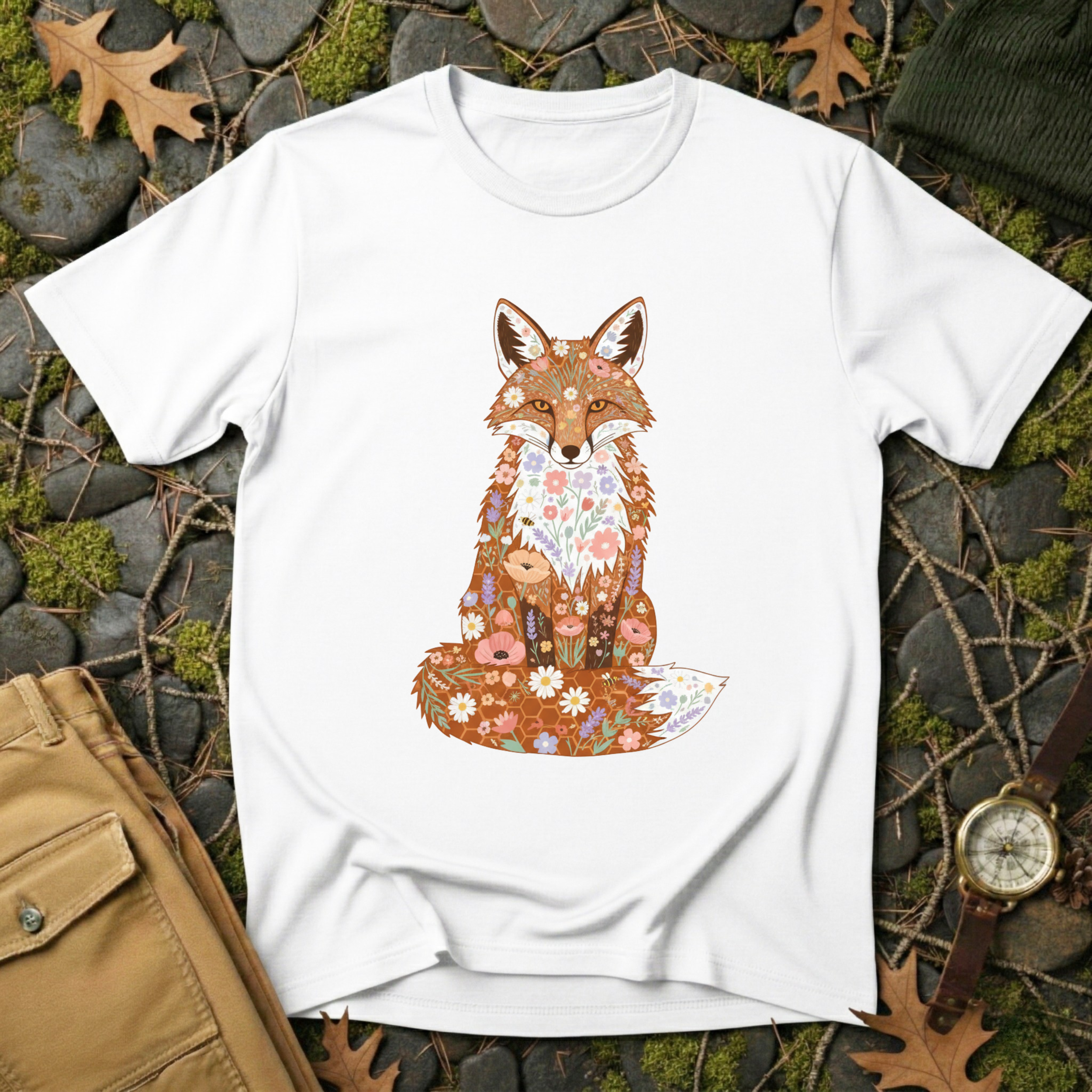 Flower Fox T-Shirt