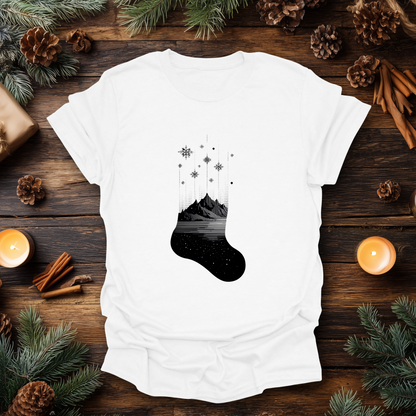 Alpine Christmas Stocking T-Shirt