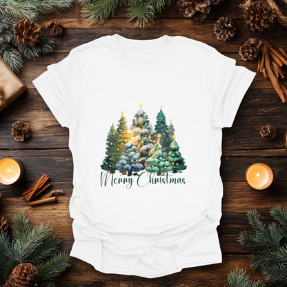 “Merry Christmas” Forest Tree T-Shirt