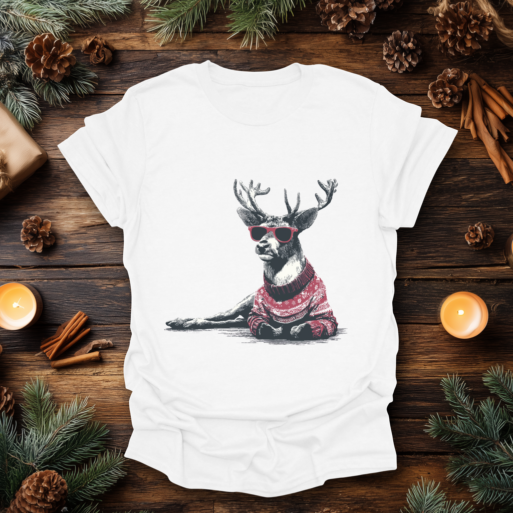 Sleighin’ It Reindeer T-Shirt