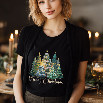 “Merry Christmas” Forest Tree T-Shirt