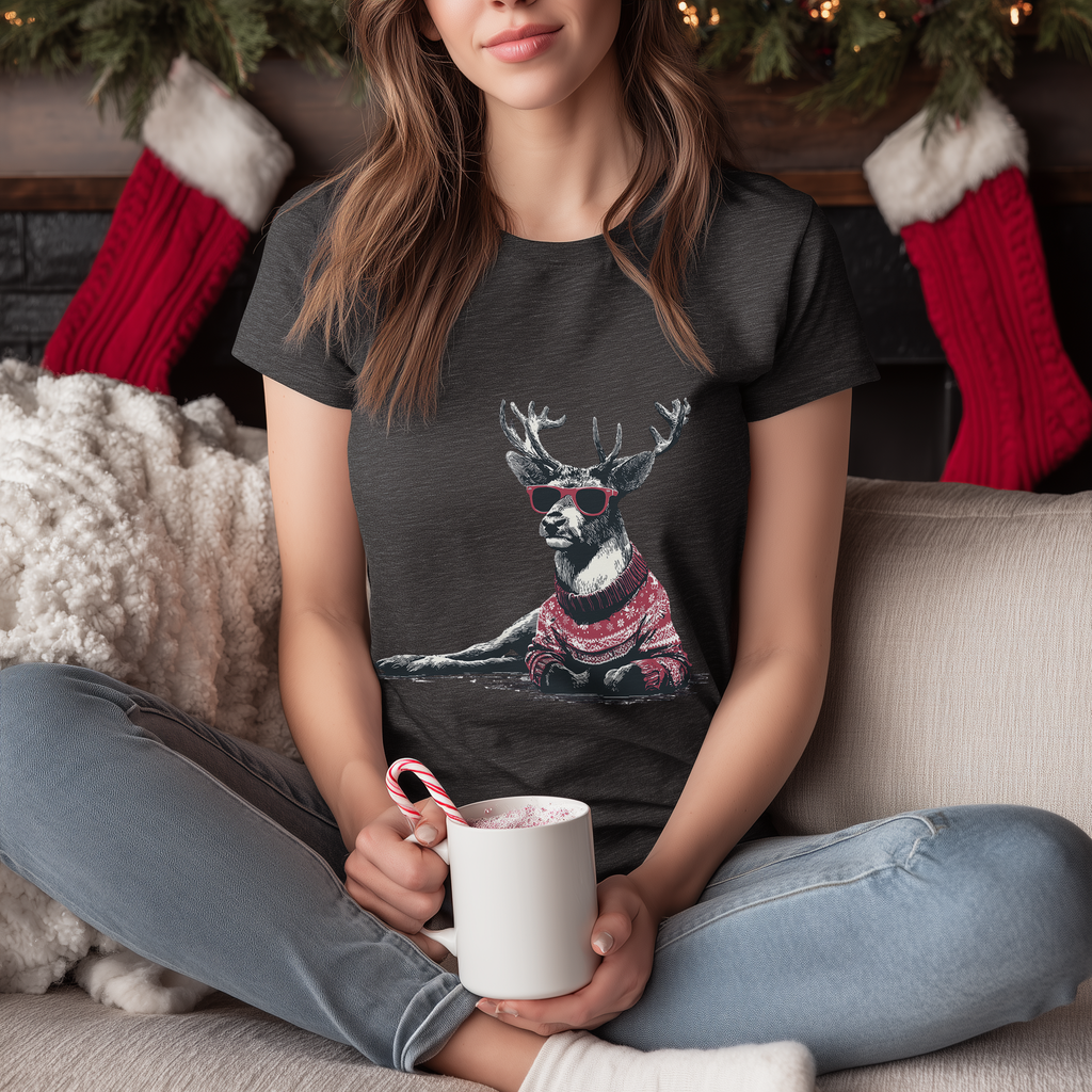 Sleighin’ It Reindeer T-Shirt