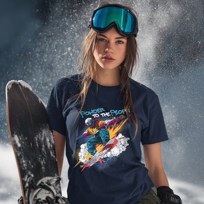 Powder to the People Snowboarding T-Shirt
