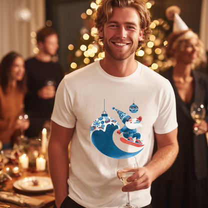 Surf’s Up Santa Gnome T-Shirt
