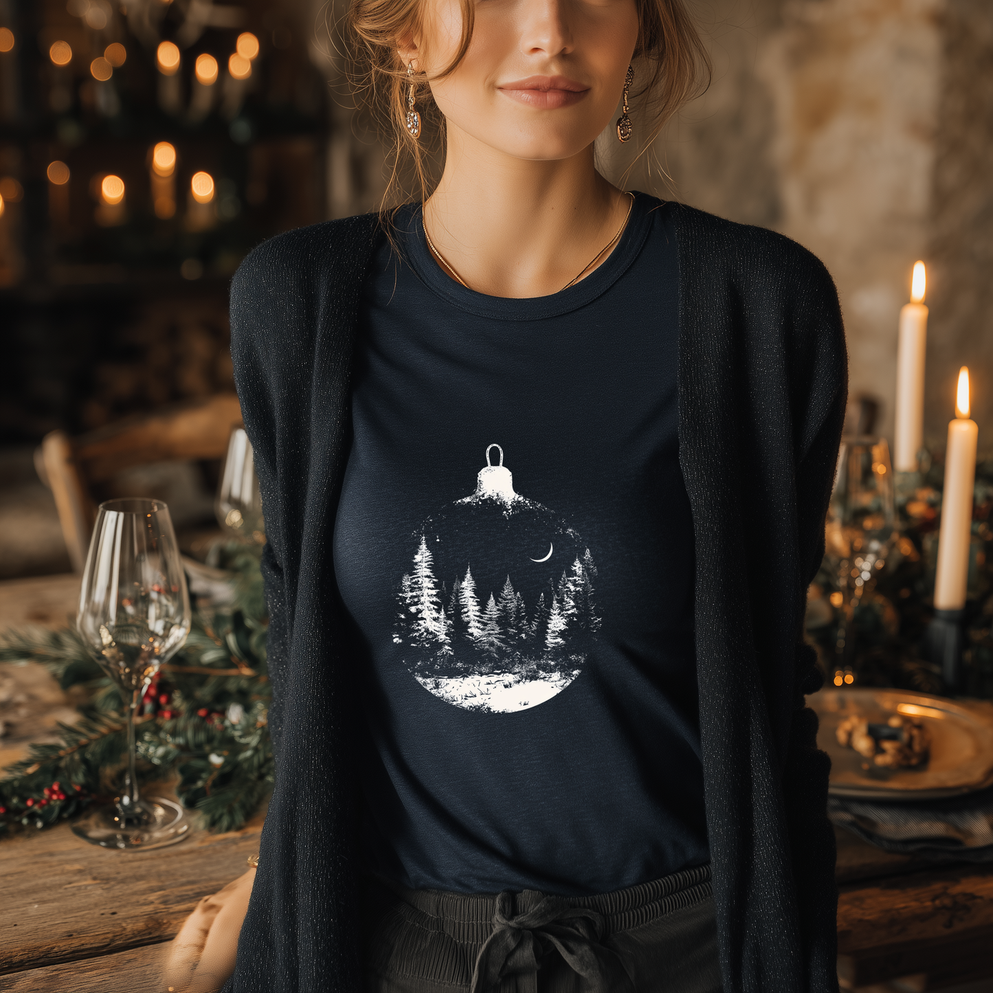 Moonlit Forest Ornament T-Shirt